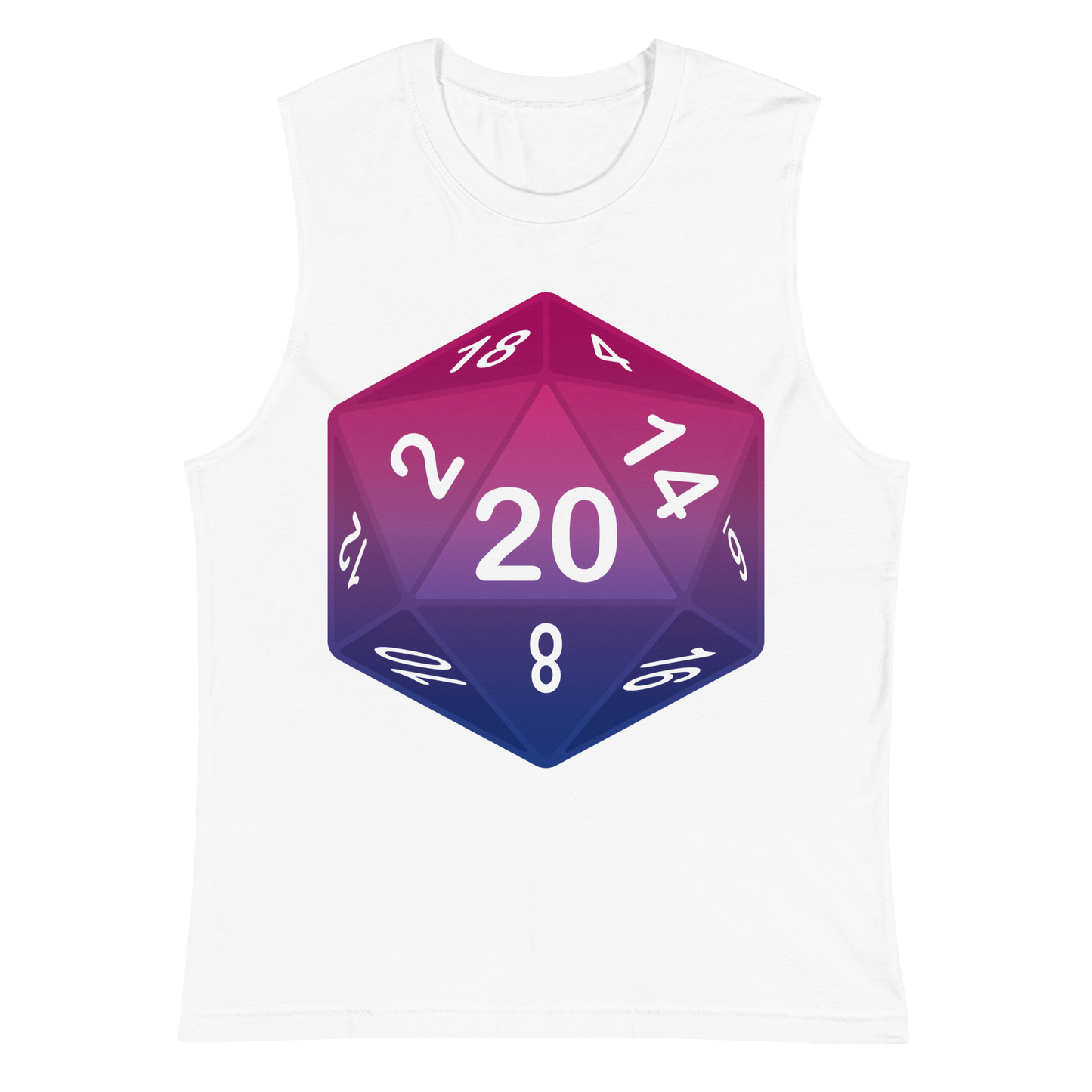 Pride Dice - Bisexual Unisex Muscle Shirt