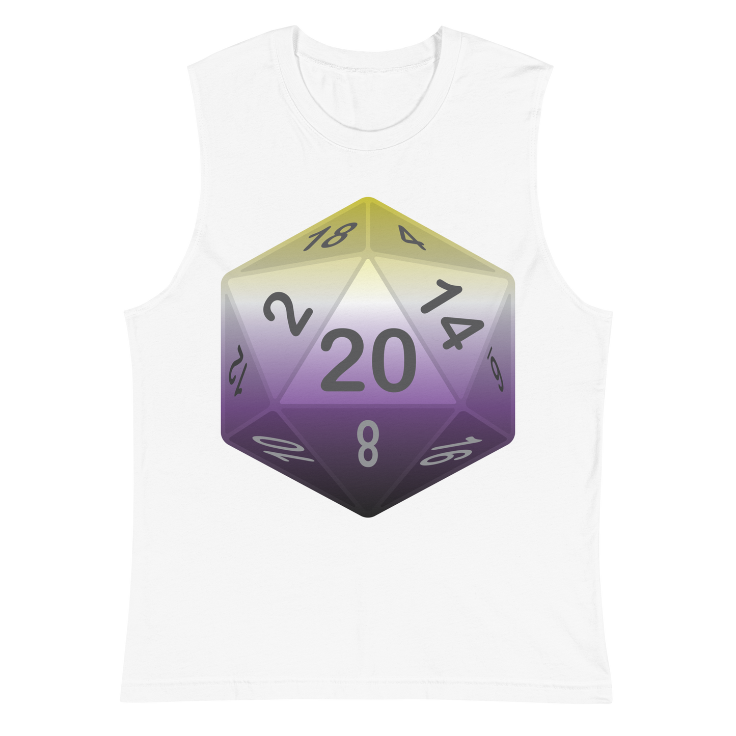 Pride Dice - Non-binary Unisex Muscle Shirt