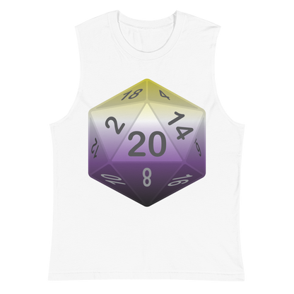 Pride Dice - Non-binary Unisex Muscle Shirt