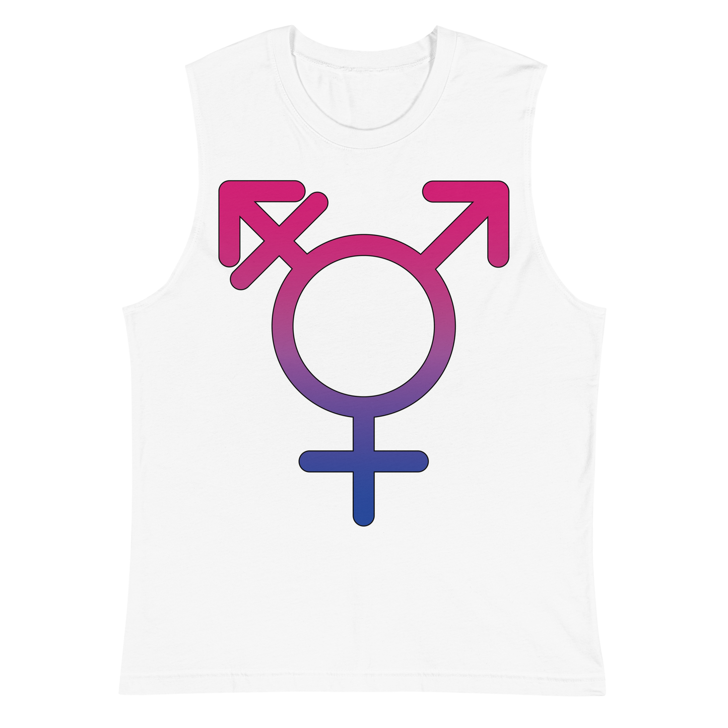 Transgender Symbol - Bisexual Pride Unisex Muscle Shirt