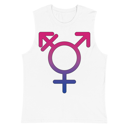 Transgender Symbol - Bisexual Pride Unisex Muscle Shirt