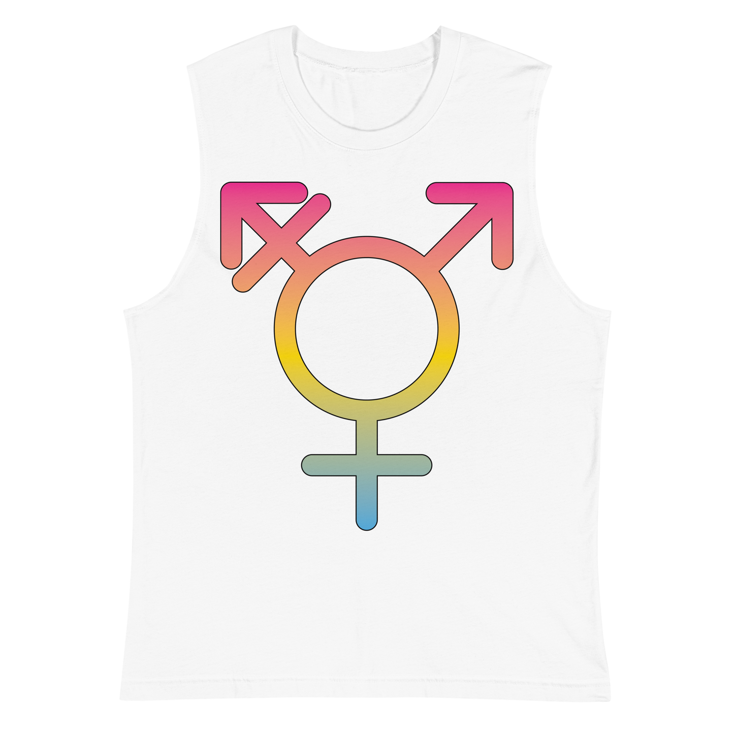 Transgender Symbol - Pansexual Pride Unisex Muscle Shirt