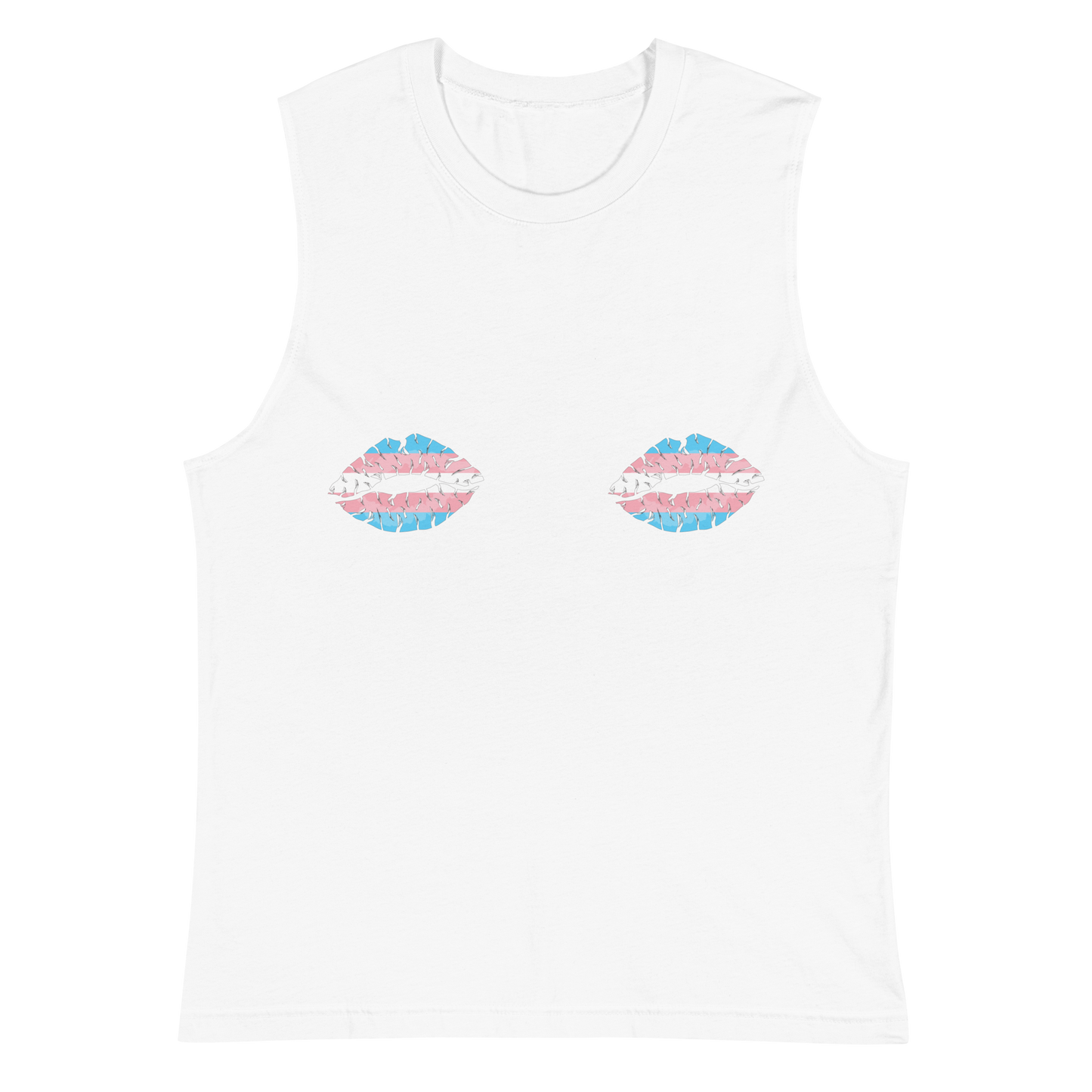 Trans Boob Kisses Unisex Muscle Shirt