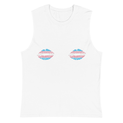 Trans Boob Kisses Unisex Muscle Shirt