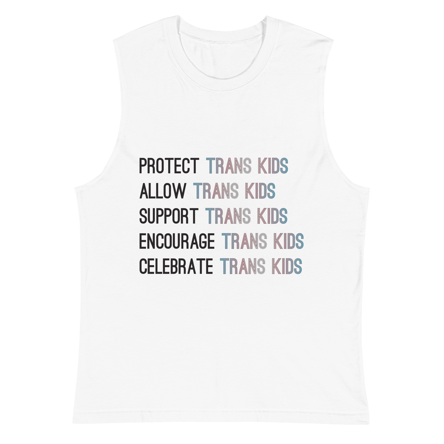 Support Trans Kids Unisex Muscle Shirt