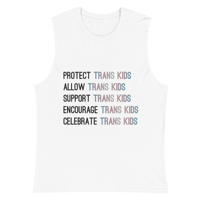 Support Trans Kids Unisex Muscle Shirt