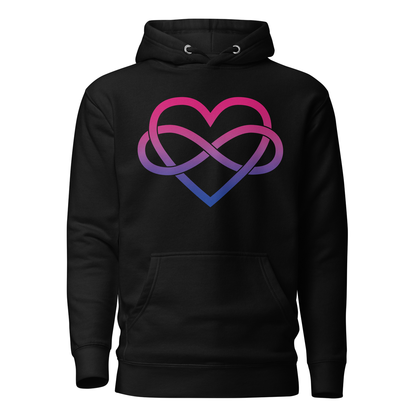 Polyamory Infinity Heart - Bisexual Unisex Hoodie