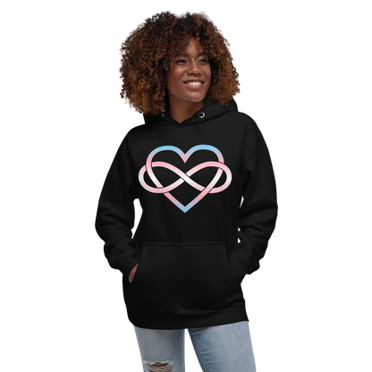 Polyamory Infinity Heart - Trans Unisex Hoodie