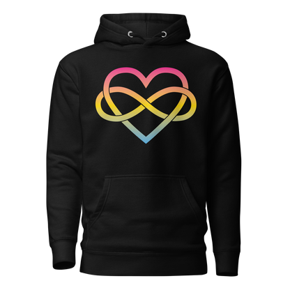 Polyamory Infinity Heart - Pansexual Unisex Hoodie