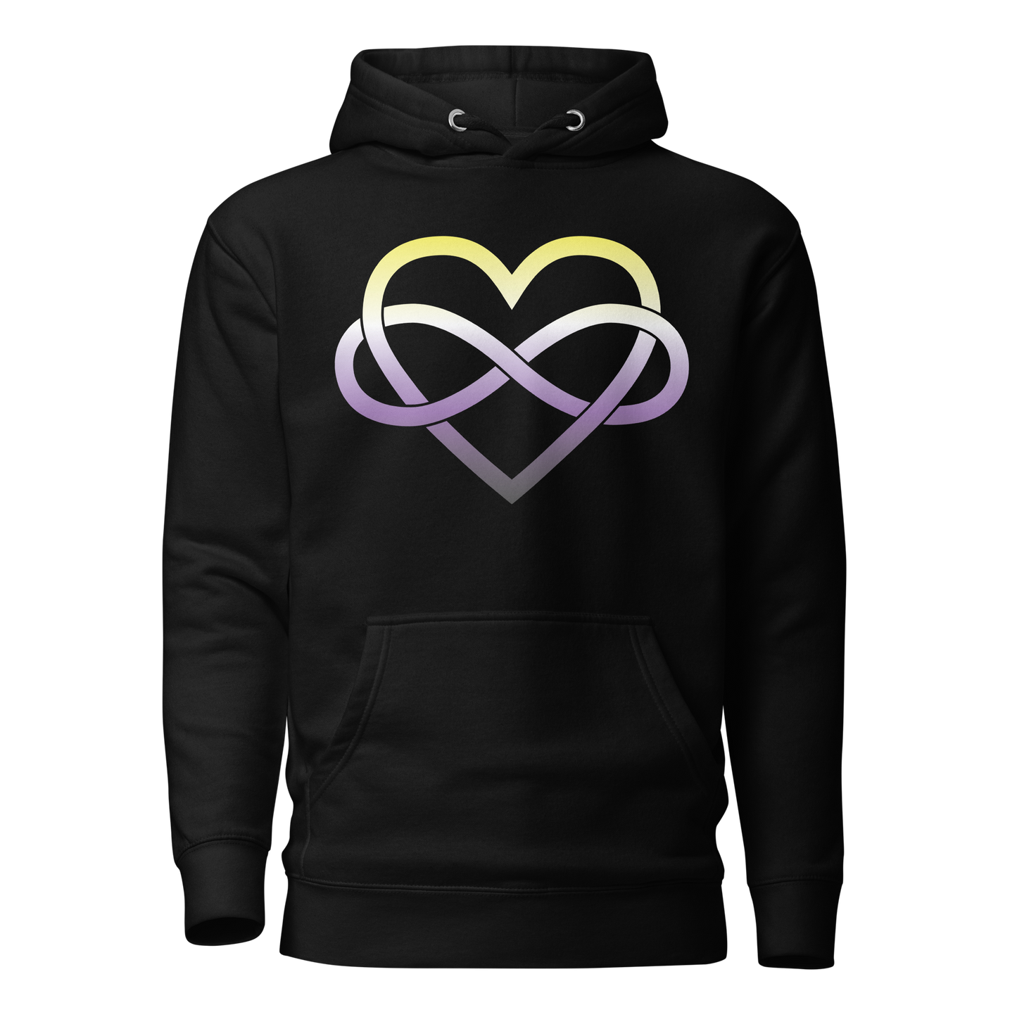 Polyamory Infinity Heart - Non-binary Unisex Hoodie