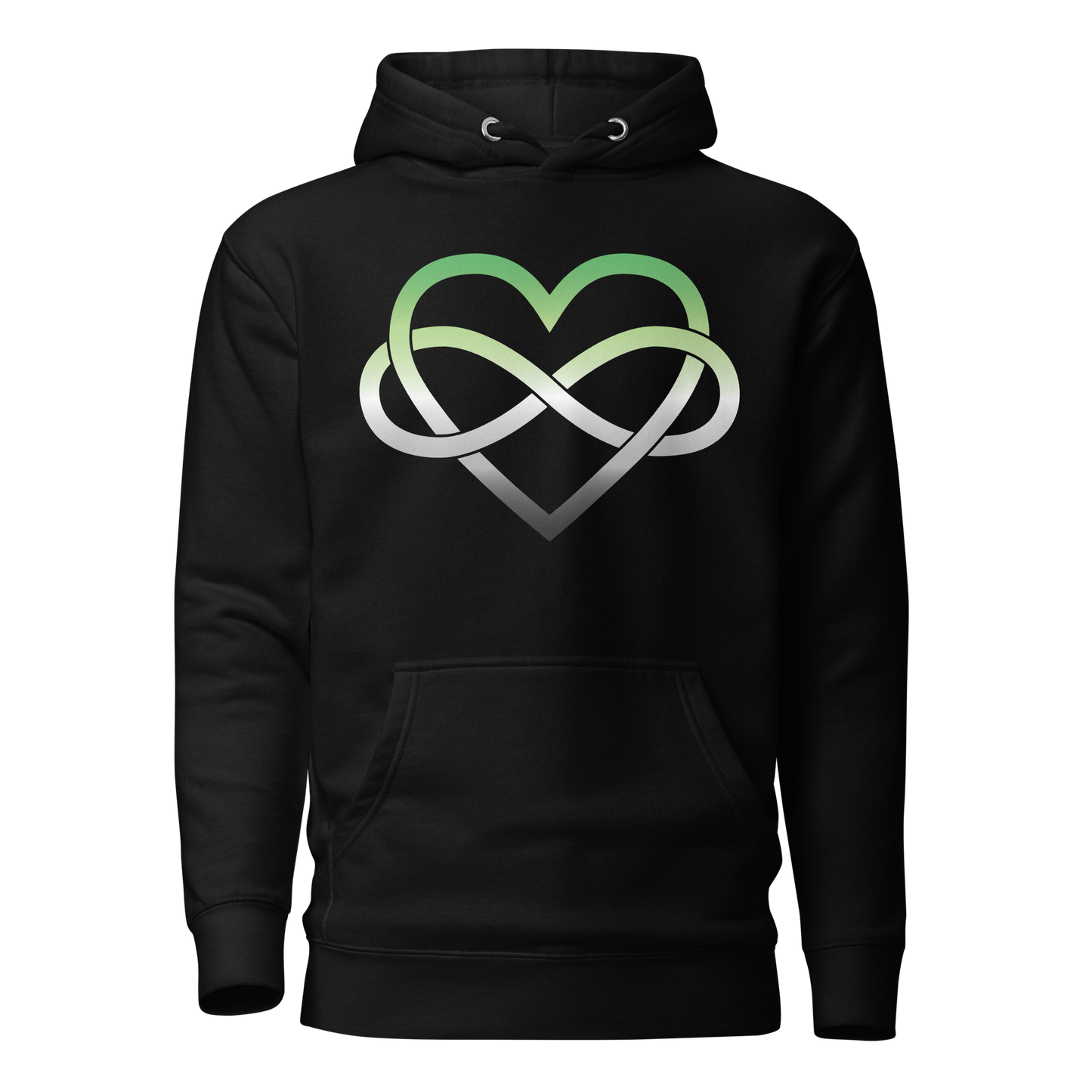 Polyamory Infinity Heart - Aromantic Unisex Hoodie