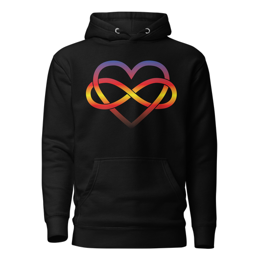 Polyamory Infinity Heart - Polyamory Unisex Hoodie