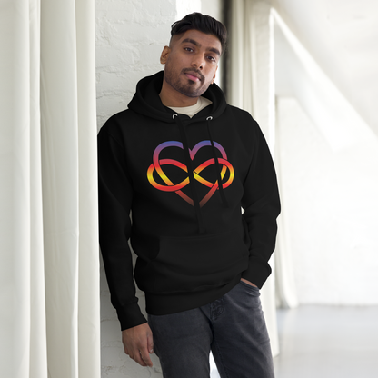 Polyamory Infinity Heart - Polyamory Unisex Hoodie