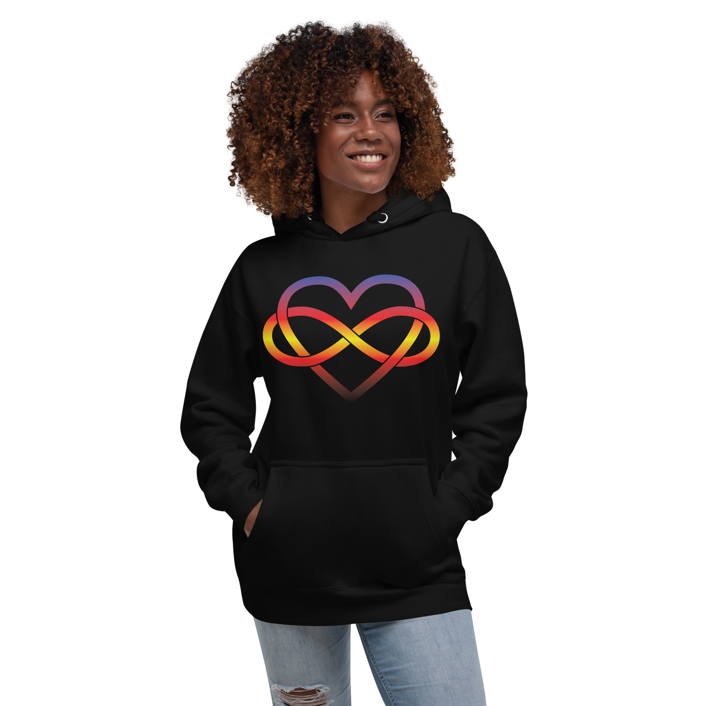 Polyamory Infinity Heart - Polyamory Unisex Hoodie