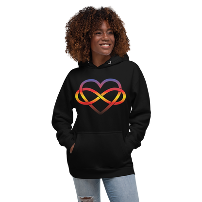 Polyamory Infinity Heart - Polyamory Unisex Hoodie