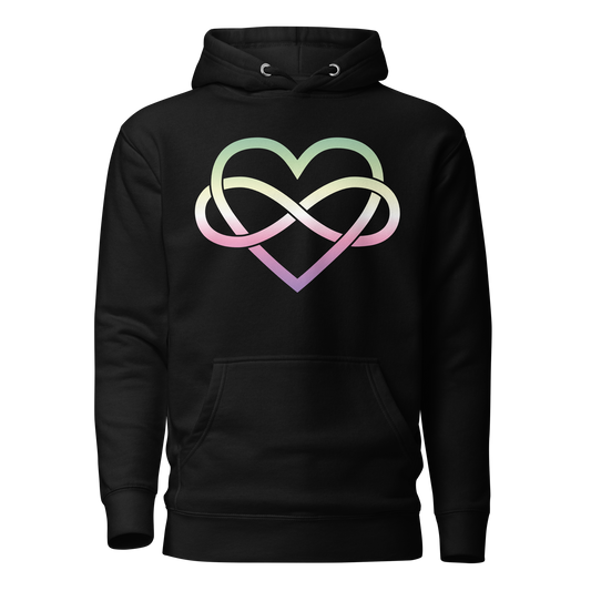 Polyamory Infinity Heart - Genderfae Unisex Hoodie