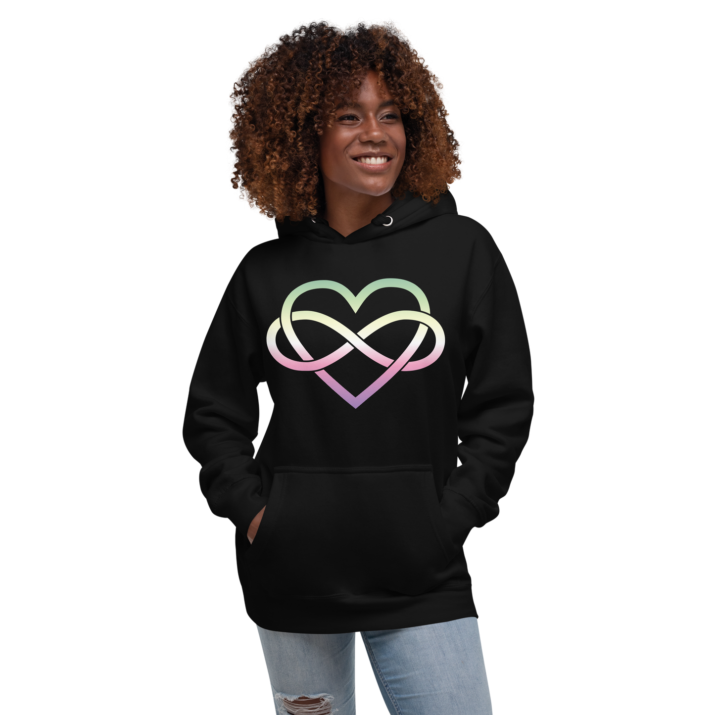 Polyamory Infinity Heart - Genderfae Unisex Hoodie