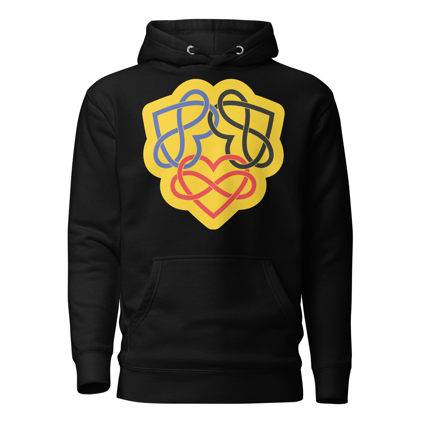 Poly Infinity Hearts Interlocked Unisex Hoodie