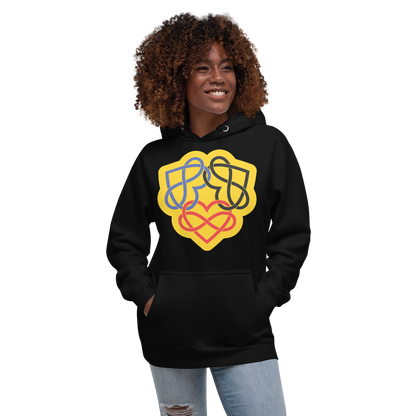 Poly Infinity Hearts Interlocked Unisex Hoodie