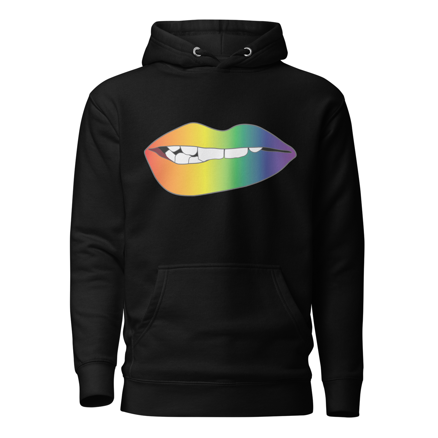 Biting Lips - Rainbow Pride - Gradient Unisex Hoodie