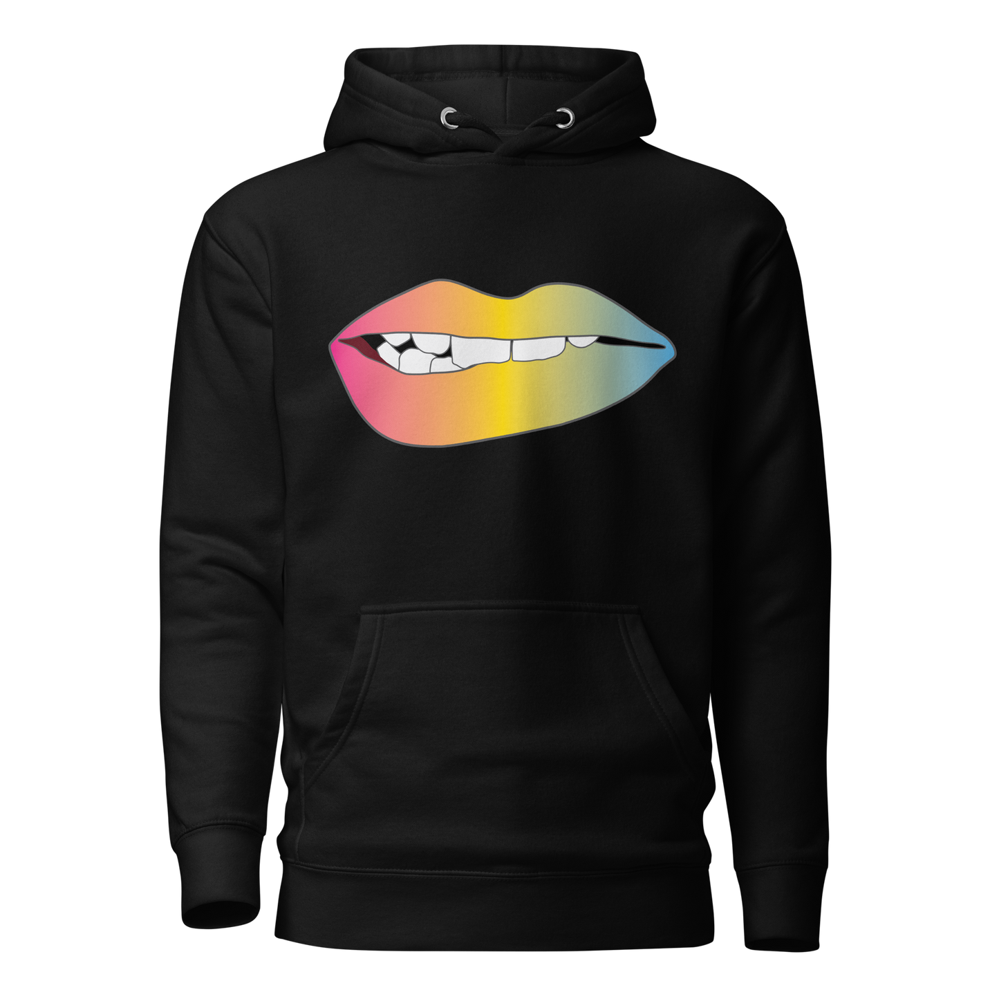 Biting Lips - Pansexual Pride - Gradient Unisex Hoodie