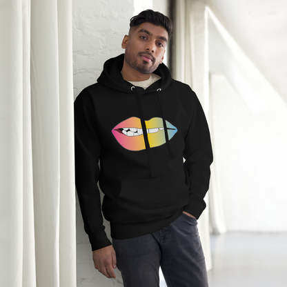 Biting Lips - Pansexual Pride - Gradient Unisex Hoodie