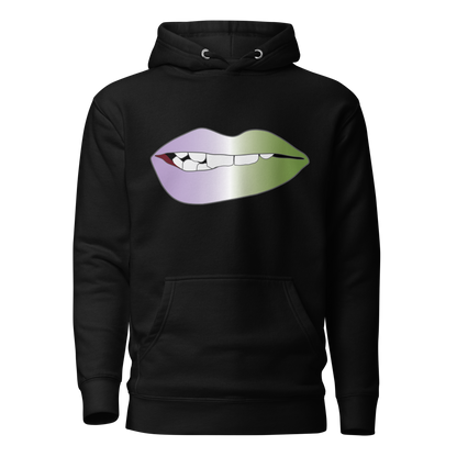 Biting Lips - Genderqueer Pride - Gradient Unisex Hoodie