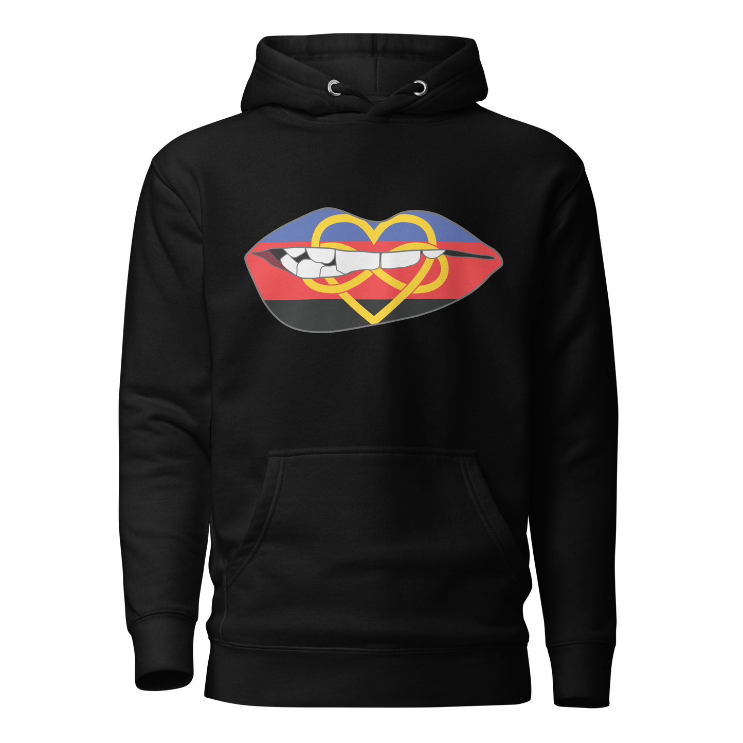 Biting Lips - Polyamory Flag Unisex Hoodie