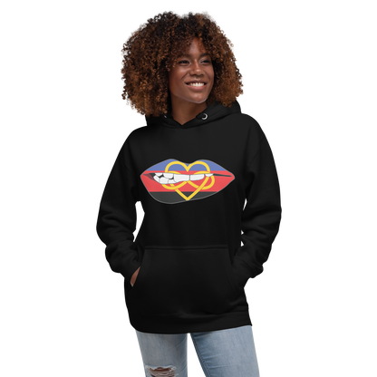 Biting Lips - Polyamory Flag Unisex Hoodie