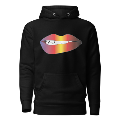 Biting Lips - Polyamory Pride - Gradient Unisex Hoodie