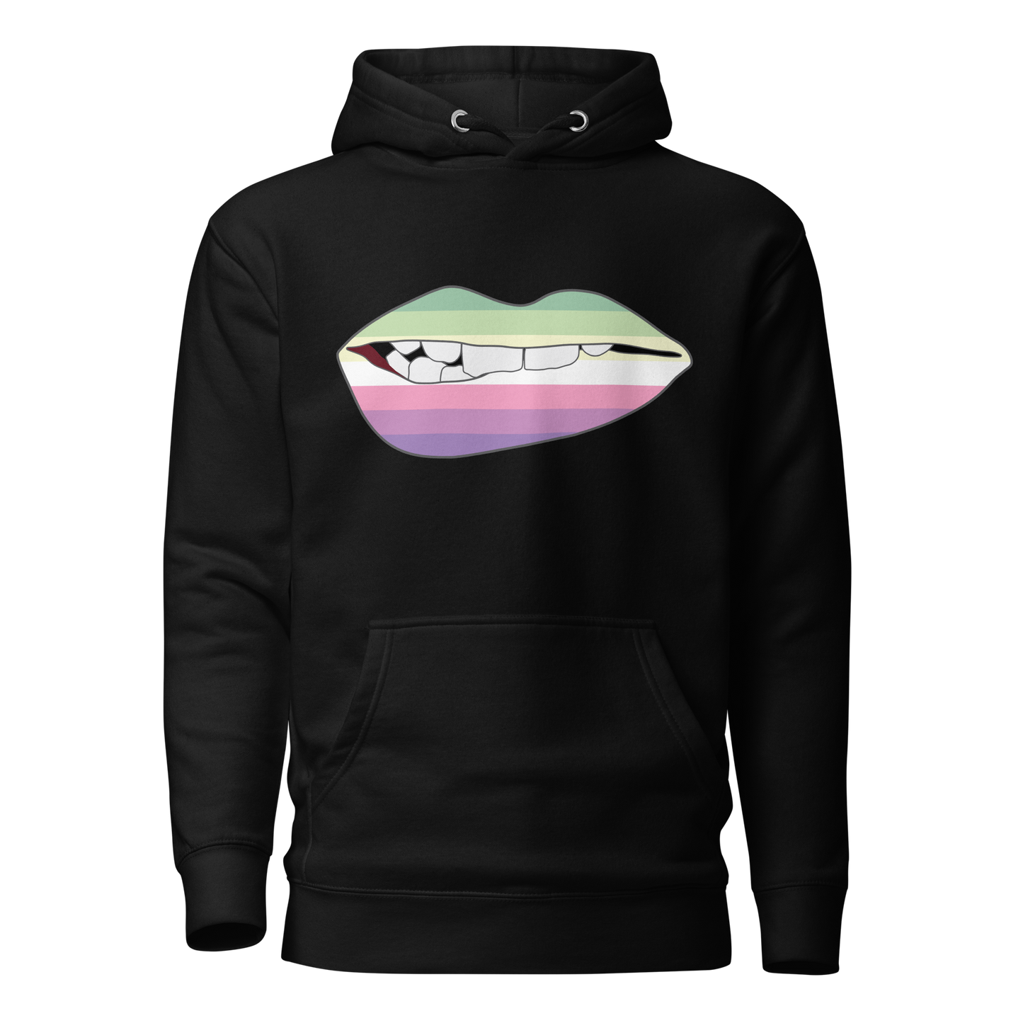 Biting Lips - Genderfae Flag Unisex Hoodie