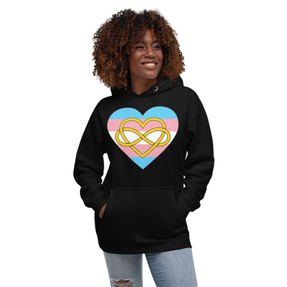 Polyamory Infinity Heart Trans Pride Unisex Hoodie