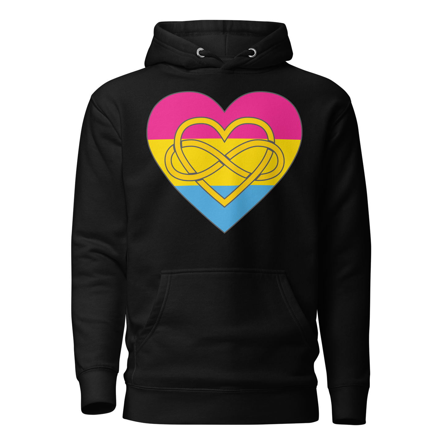 Polyamory Infinity Heart Pansexual Pride Unisex Hoodie