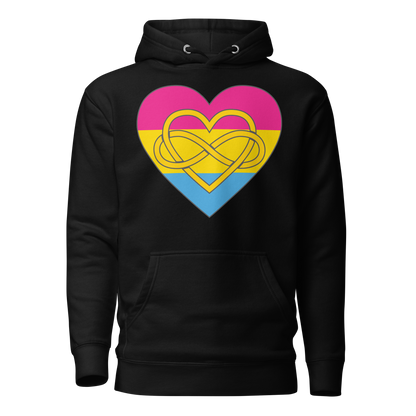 Polyamory Infinity Heart Pansexual Pride Unisex Hoodie