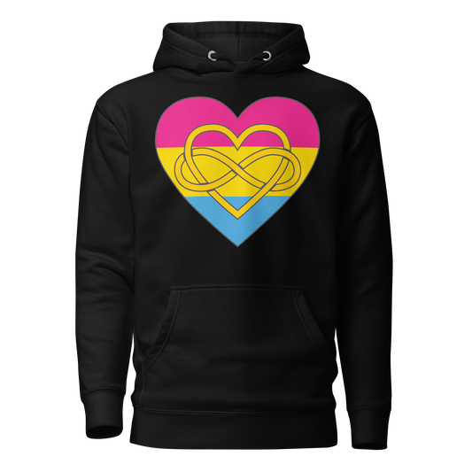 Polyamory Infinity Heart Pansexual Pride Unisex Hoodie