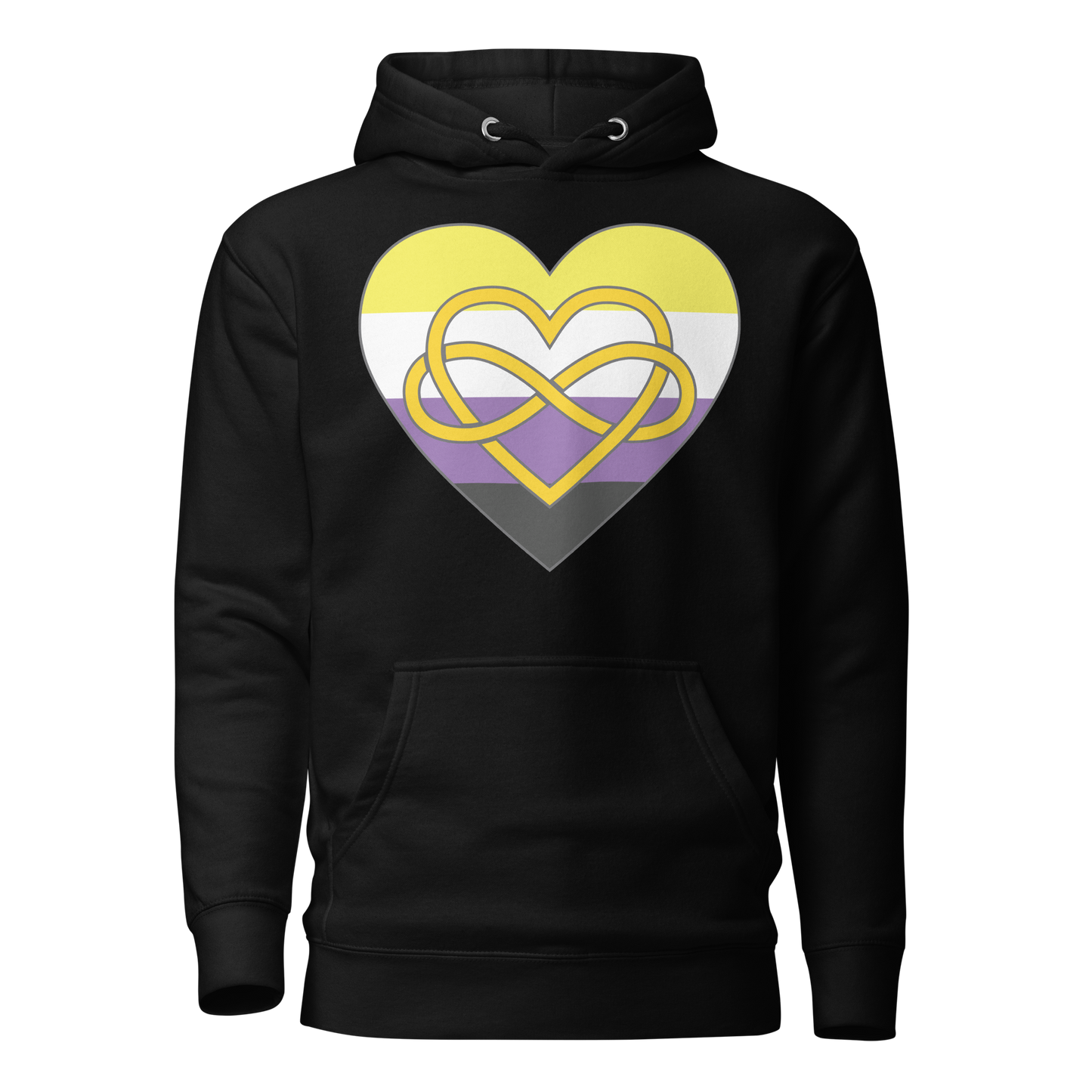 Polyamory Infinity Heart Non-binary Pride Unisex Hoodie