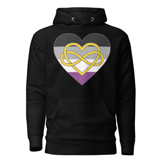 Polyamory Infinity Heart Asexual Pride Unisex Hoodie