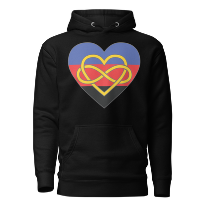 Polyamory Infinity Heart Pride Unisex Hoodie