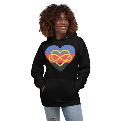 Polyamory Infinity Heart Pride Unisex Hoodie