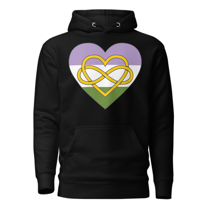 Polyamory Infinity Heart Genderqueer Pride Unisex Hoodie