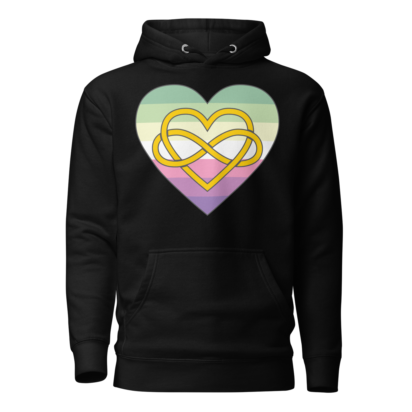 Polyamory Infinity Heart Genderfae Pride Unisex Hoodie