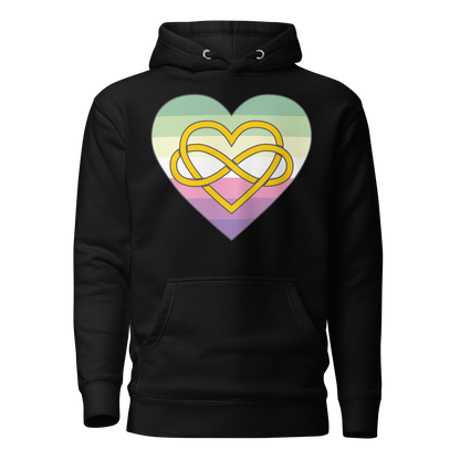 Polyamory Infinity Heart Genderfae Pride Unisex Hoodie