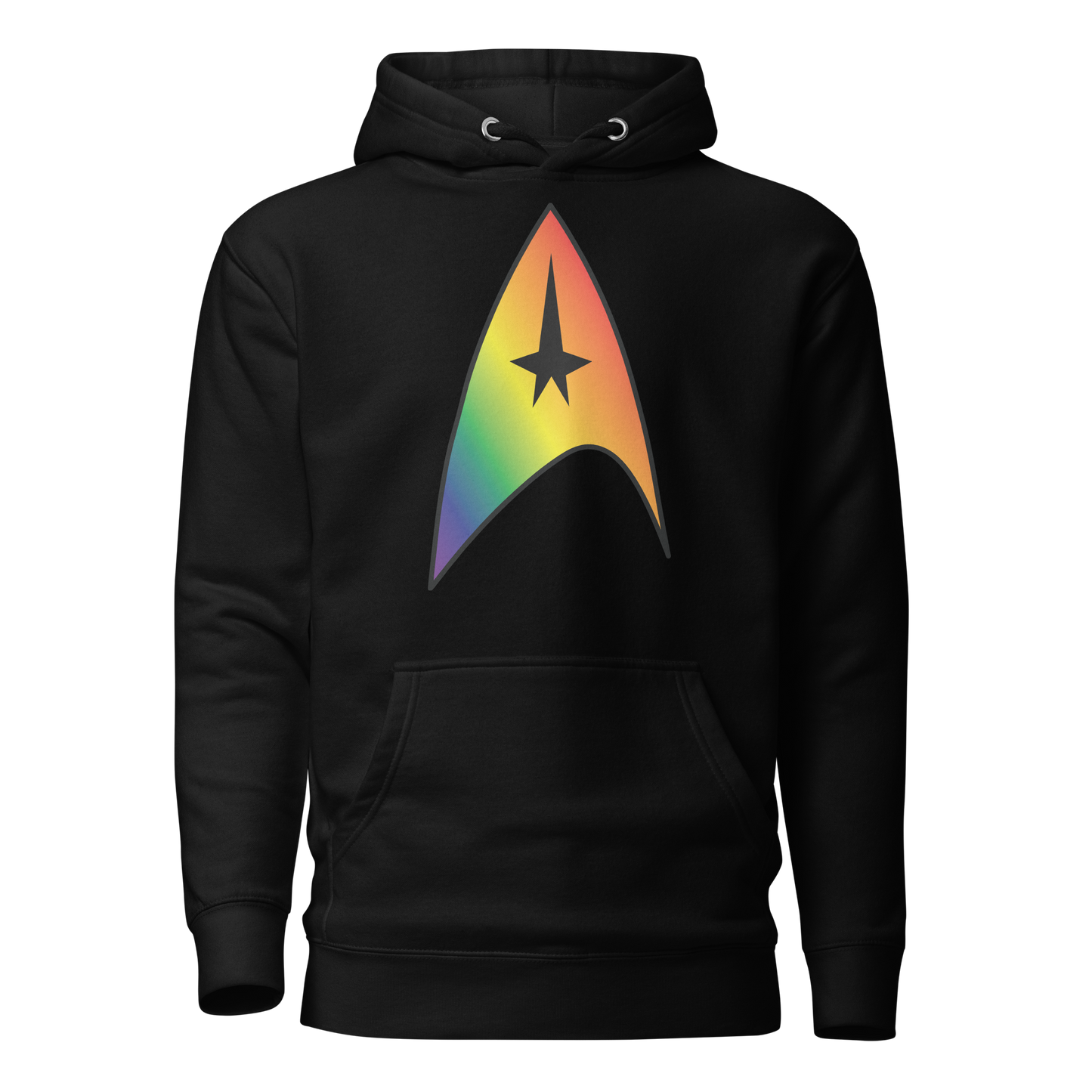 Starfleet Insignia - Rainbow Pride Unisex Hoodie