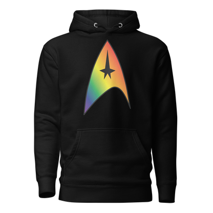 Starfleet Insignia - Rainbow Pride Unisex Hoodie