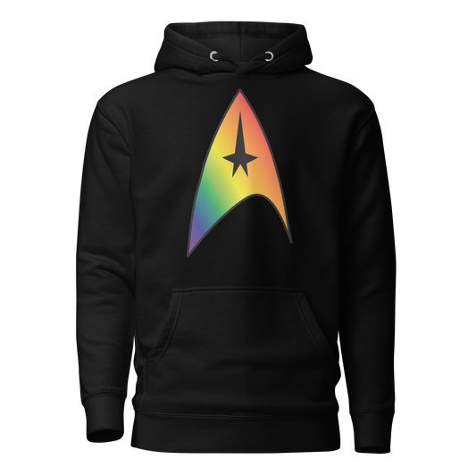 Starfleet Insignia - Rainbow Pride Unisex Hoodie