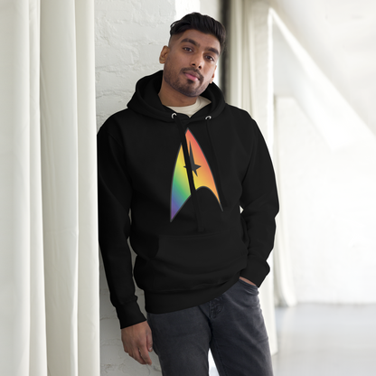 Starfleet Insignia - Rainbow Pride Unisex Hoodie