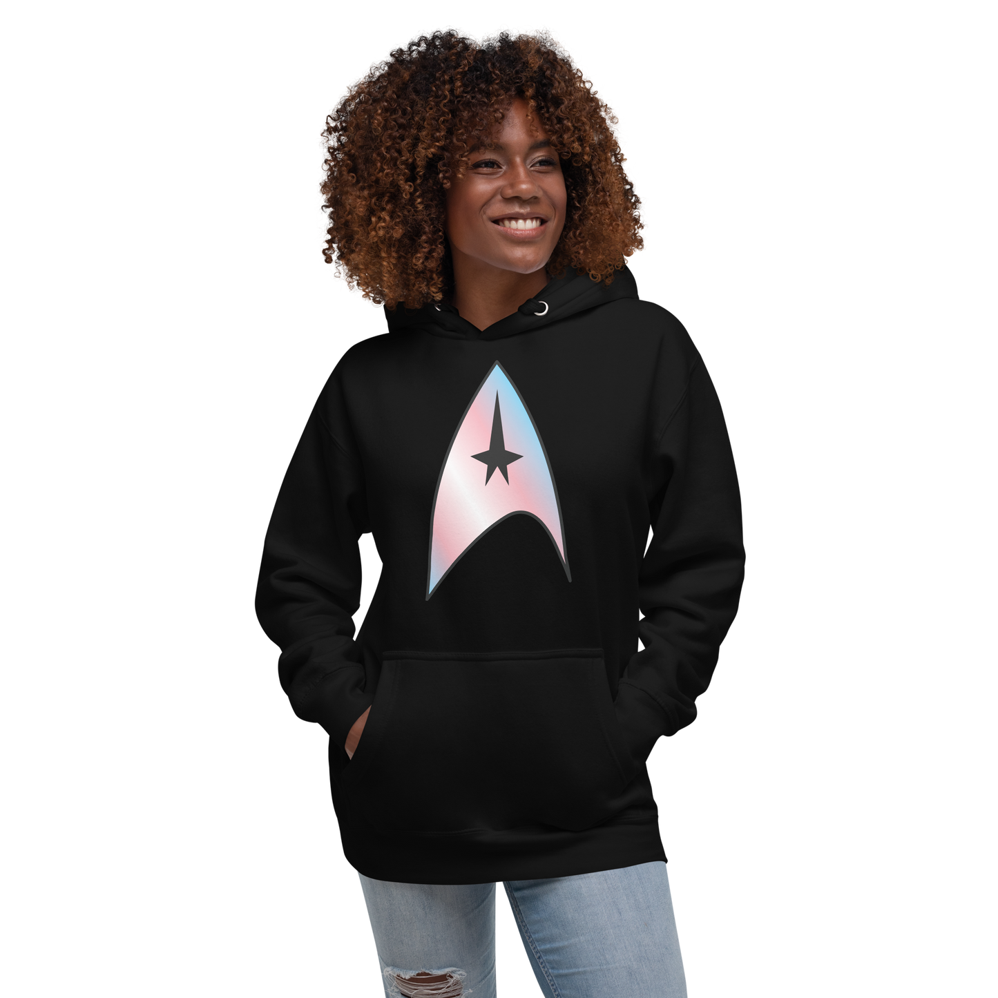 Starfleet Insignia - Trans Pride Unisex Hoodie