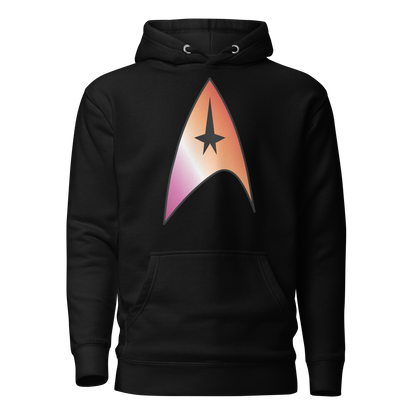 Starfleet Insignia - Lesbian Pride Unisex Hoodie