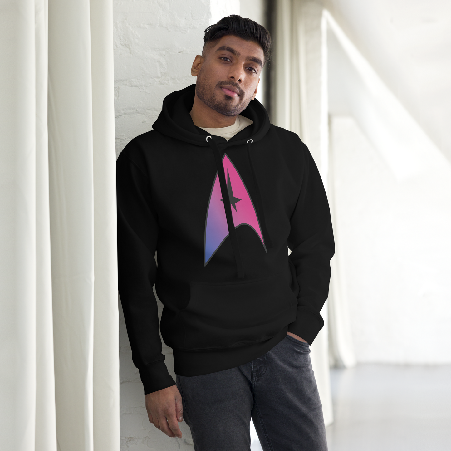 Starfleet Insignia - Bisexual Pride Unisex Hoodie