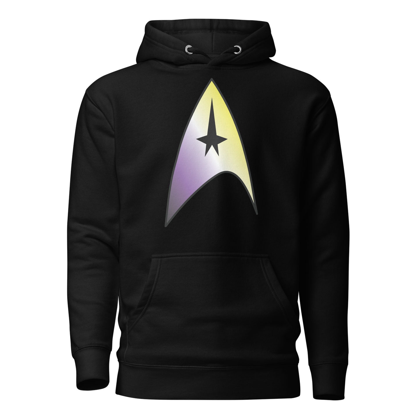 Starfleet Insignia - Non-binary Pride Unisex Hoodie